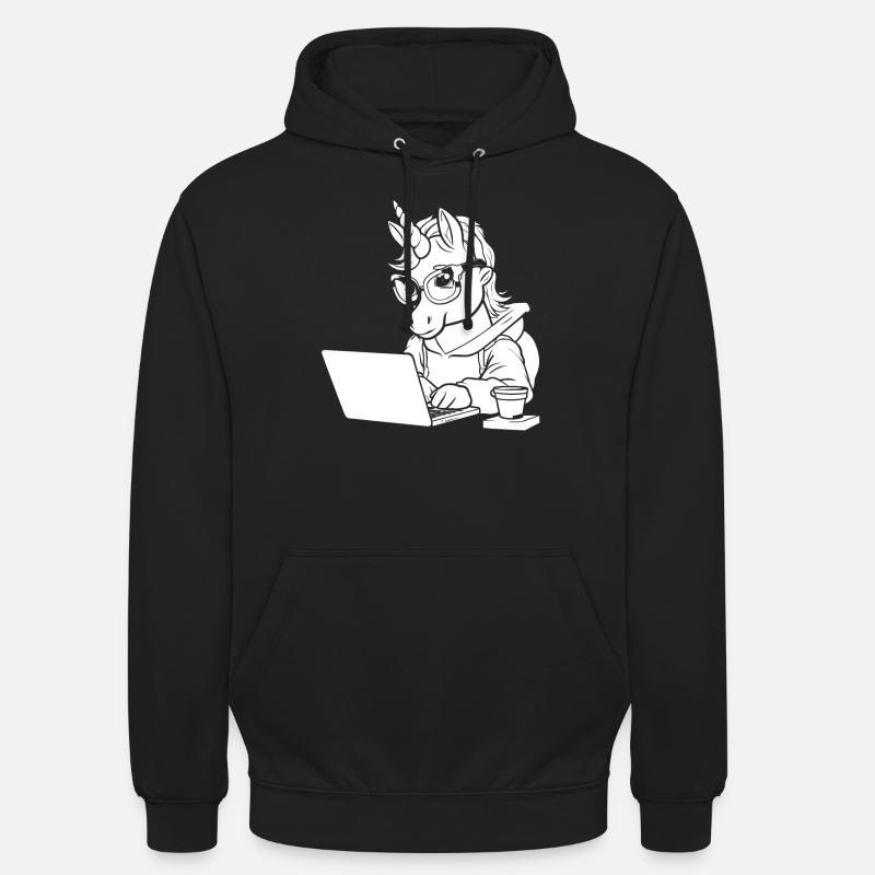 Développeur, Codeur, Programmeur, Café - Sweat-shirt à capuche unisexe - noir