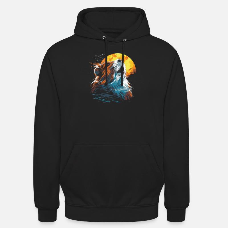Cochon d’Inde Cochon d’Inde Soleil - Sweat-shirt à capuche unisexe - noir