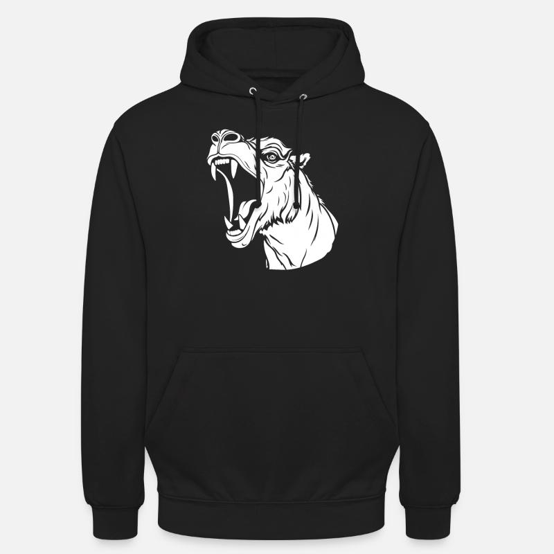Kamel Gesicht - Unisex Hoodie - Schwarz