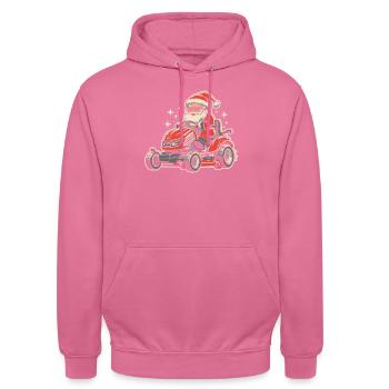 Jardinier amateur jardin - Sweat-shirt à capuche unisexe - rose - Devant - Alina (178cm) & Michal (187cm)