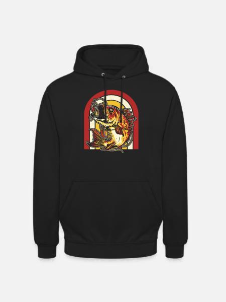 Angler Fishing - Unisex Hoodie - black