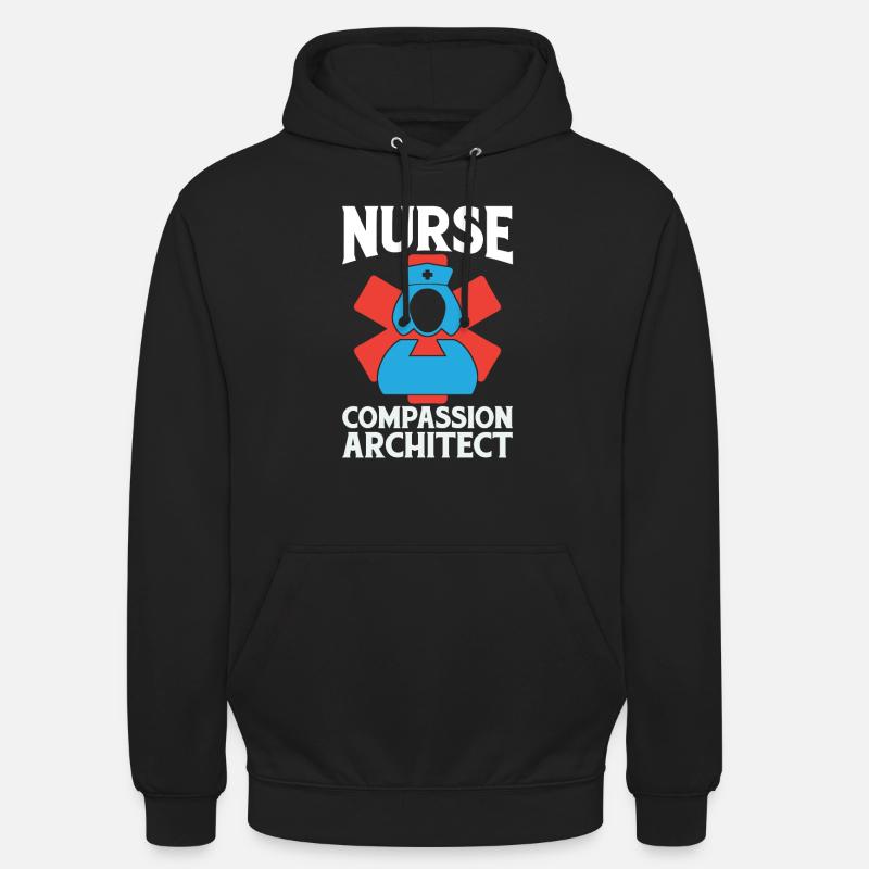 Infirmier - Sweat-shirt à capuche unisexe - noir