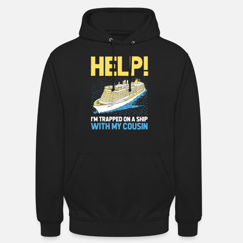 Croisière - Sweat-shirt à capuche unisexe - noir