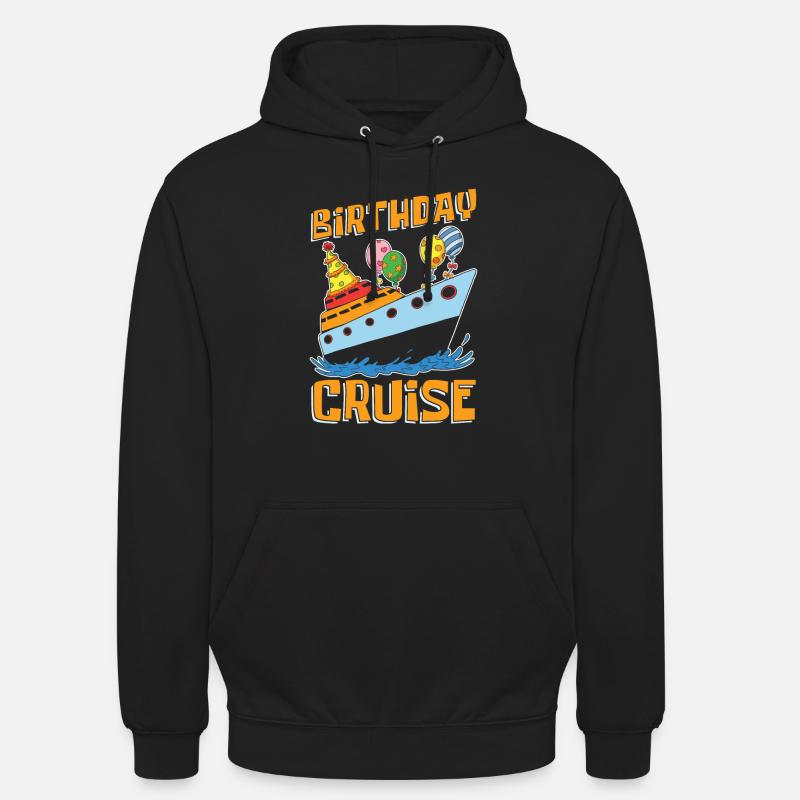 Croisière d’anniversaire à Kreuzfahrt - Sweat-shirt à capuche unisexe - noir