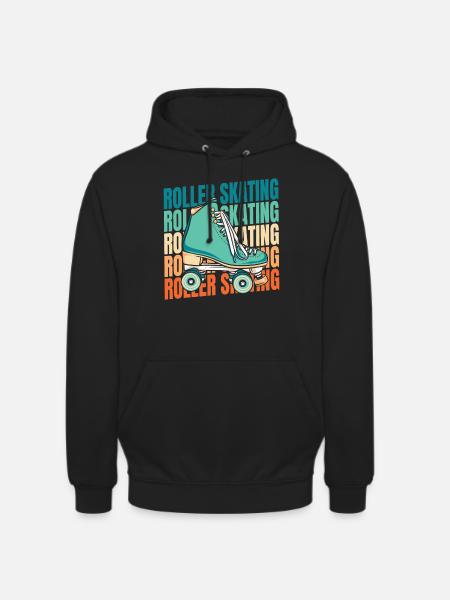 Roller Skates Roller Skating - Unisex Hoodie - black