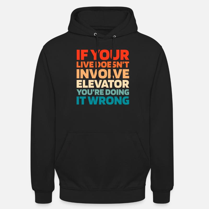 Elevator Elevator - Unisex Hoodie - black