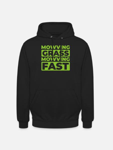 Lawn mower mowing - Unisex Hoodie - black