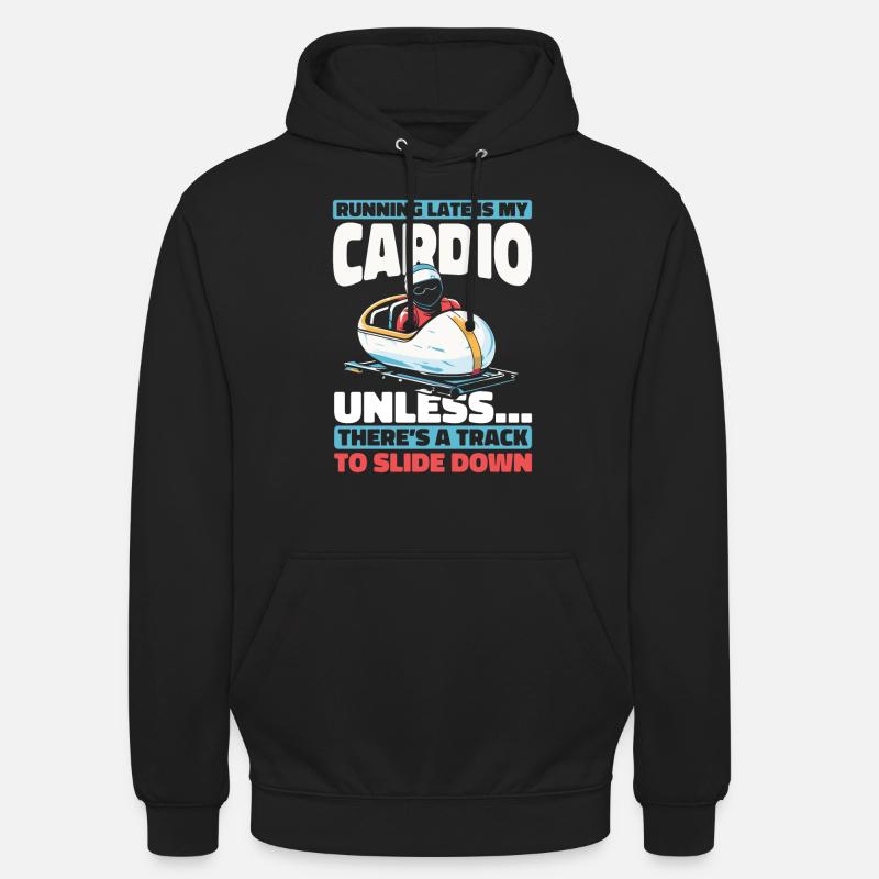 Bobsleigh - Sweat-shirt à capuche unisexe - noir