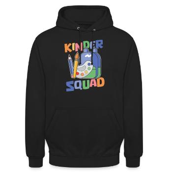 Grundschullehrer Grundschule Lehrer Kader - Unisex Hoodie - Schwarz - Vorne - Alina (178cm) & Michal (187cm)