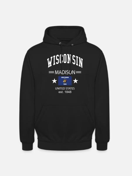 Wisconsin - Unisex Hoodie - black