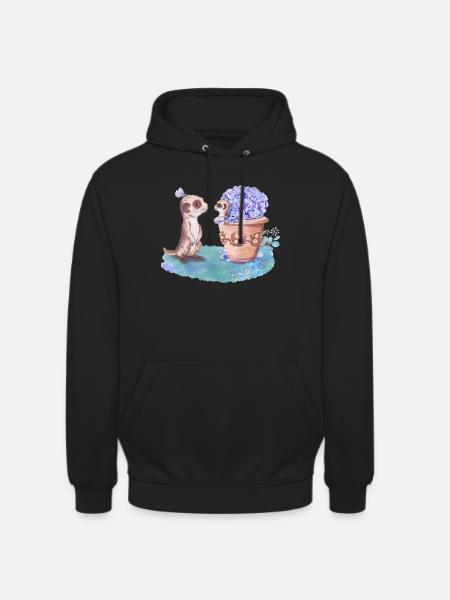 Erdmännchen - Unisex Hoodie - Schwarz