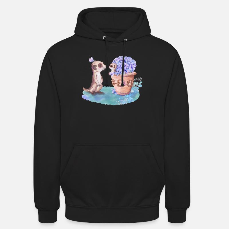 Erdmännchen - Unisex Hoodie - Schwarz