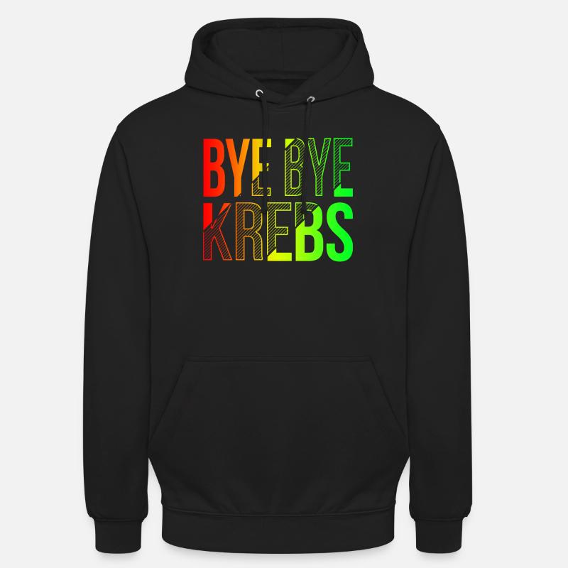 Bye Bye Kreps Rainbow Design - Sweat-shirt à capuche unisexe - noir