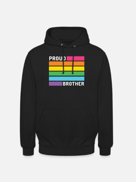 Pride Month LGBT - Stolzer Bruder - Unisex Hoodie - Schwarz