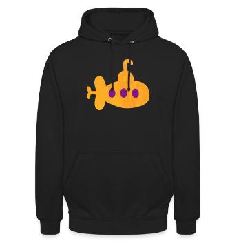 Submarine, Children, Nursery, Underwater, Sea, Ocean - Unisex Hoodie - black - Front - Alina (178cm) & Michal (187cm)