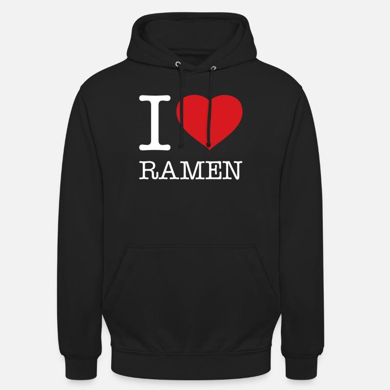 J’ADORE LES RAMEN - Sweat-shirt à capuche unisexe - noir