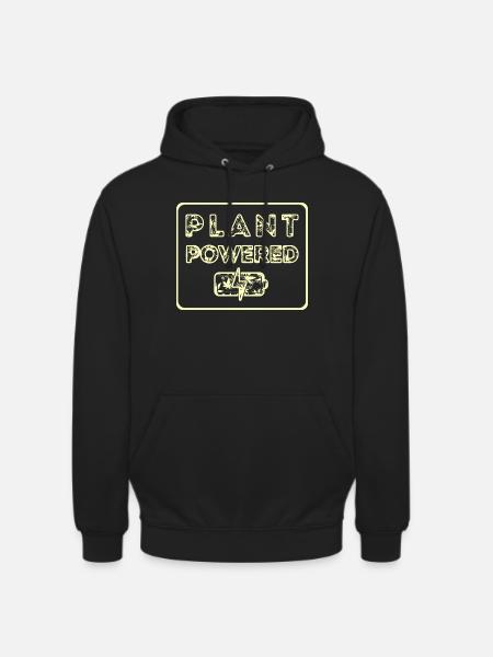 Plant powered - Unisex Hoodie - black
