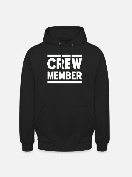 crew member - Unisex Hoodie - black