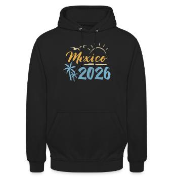 Mexico 2026 - Unisex Hoodie - black - Front - Alina (178cm) & Michal (187cm)
