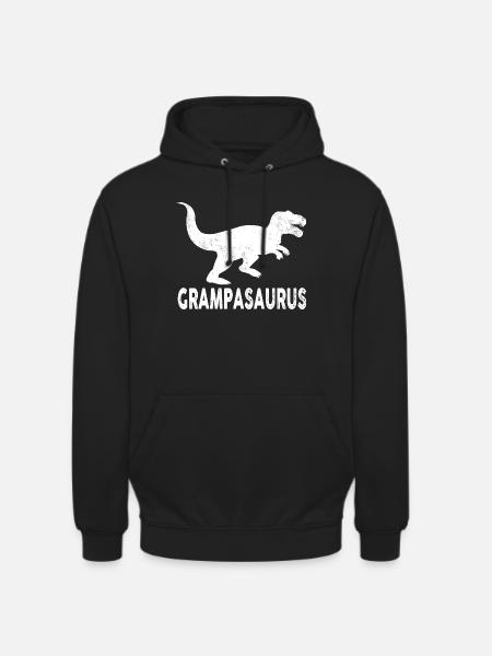 GrampaSaurus T-Rex Silhouette - Unisex Hoodie - Schwarz