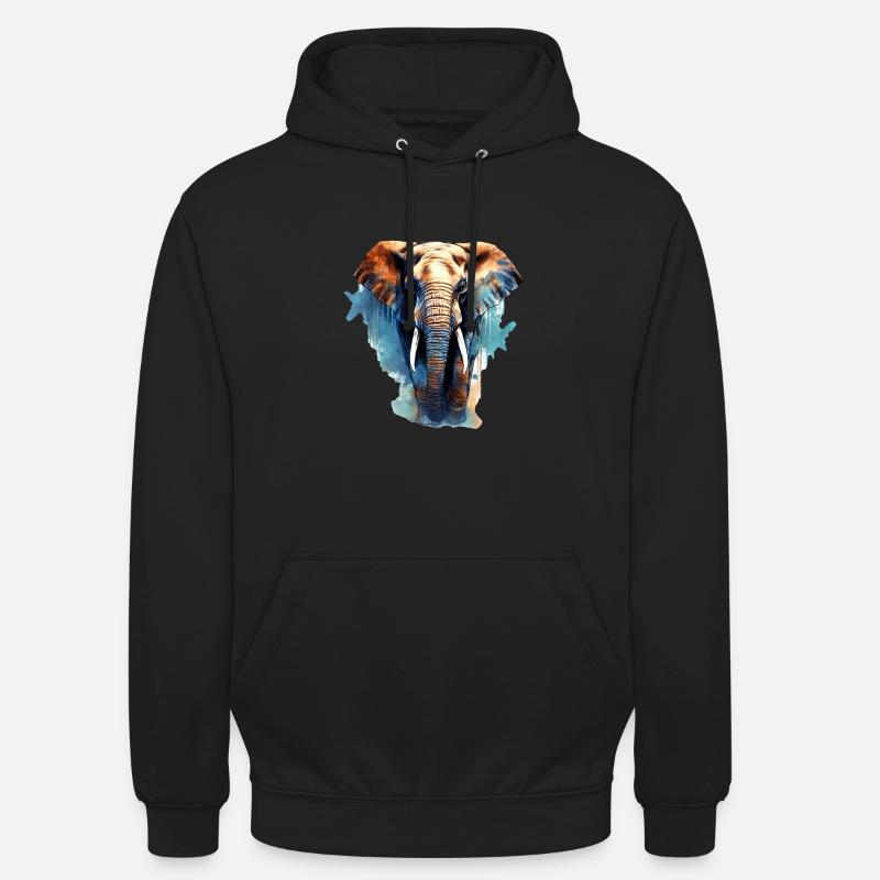 Elephant - Unisex Hoodie - black