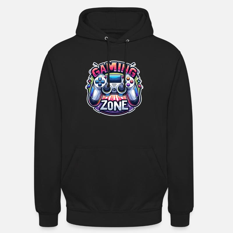 Gaming Zone - Controller Illustration - Unisex Hoodie - Schwarz