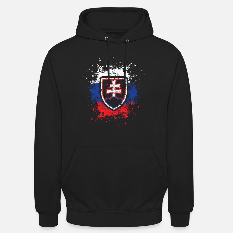 Slovénie UE - Sweat-shirt à capuche unisexe - noir