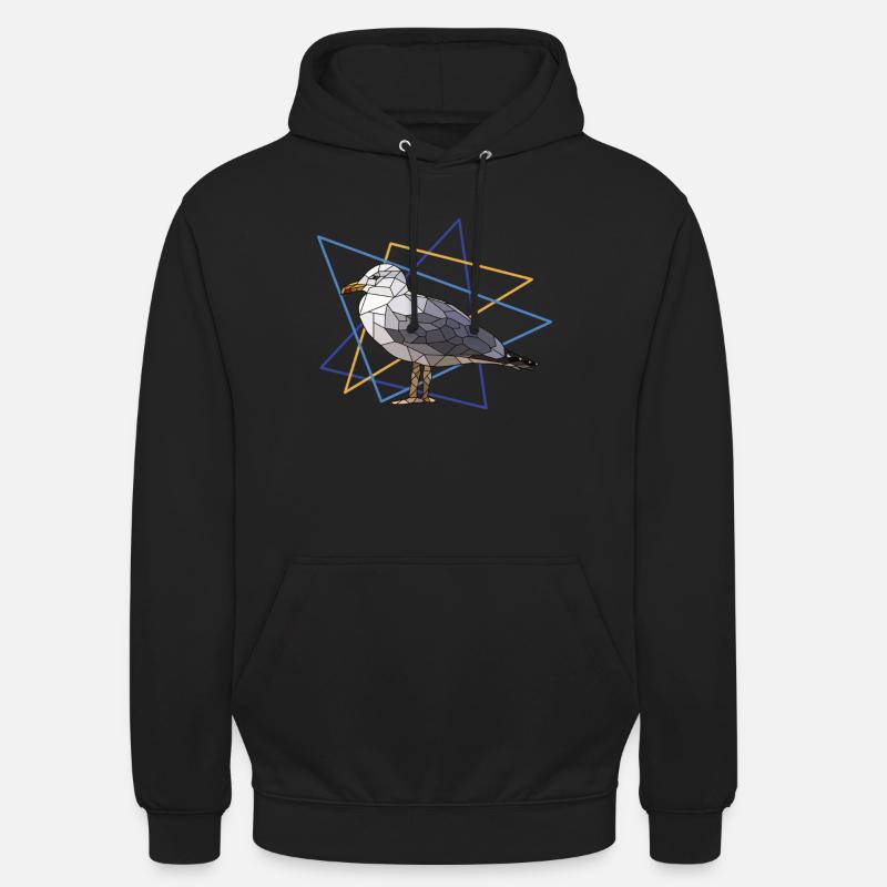 Möwe - Unisex Hoodie - Schwarz