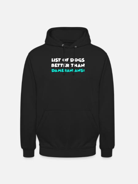 Dameraniens - Sweat-shirt à capuche unisexe - noir