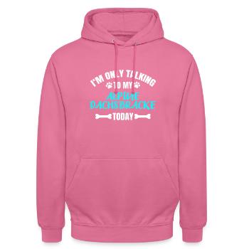 Alpine Dachsbracke - Unisex Hoodie - Pink - Vorne - Alina (178cm) & Michal (187cm)