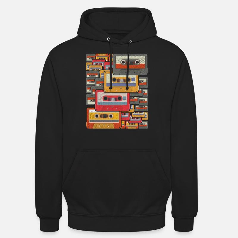 Retro Cassette - Unisex Hoodie - black