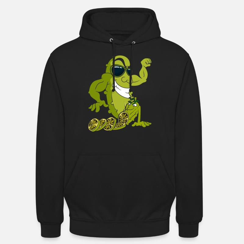 Concombre - Sweat-shirt à capuche unisexe - noir