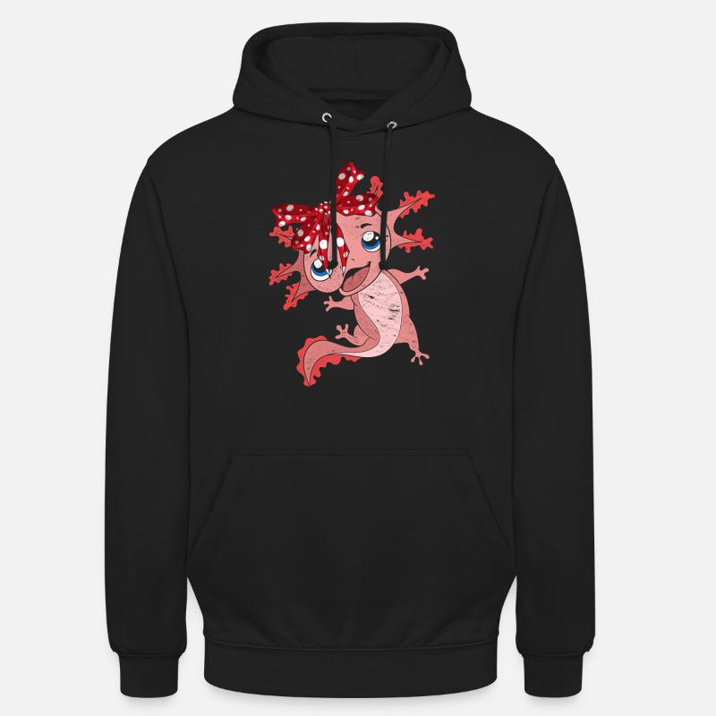Axolotl - Sweat-shirt à capuche unisexe - noir