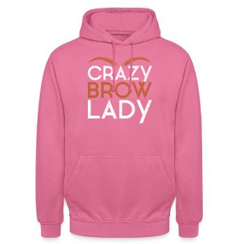 Make Up Artist Gift Beauty Brow Artist - Unisex Hoodie - pink - Front - Alina (178cm) & Michal (187cm)