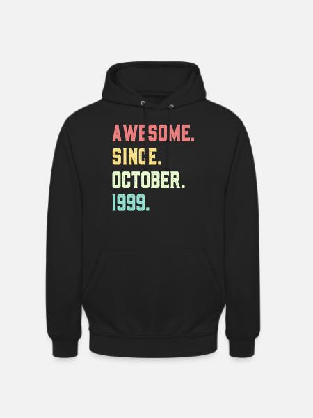 Awesome Since October 1999 - Unisex Hoodie - black