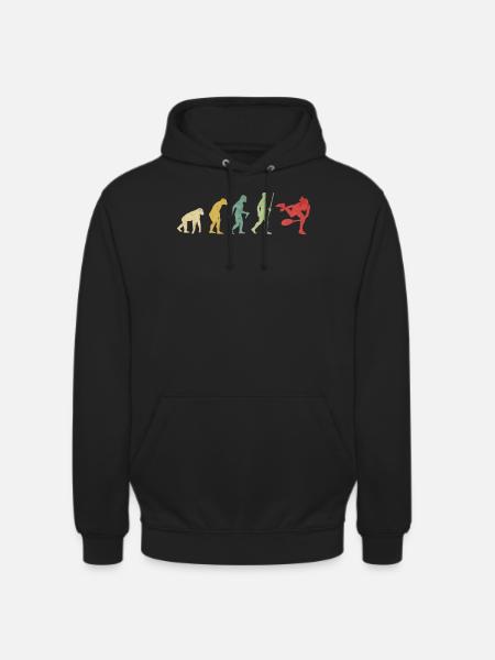 Tennis Serve Girl Evolution - Unisex Hoodie - black