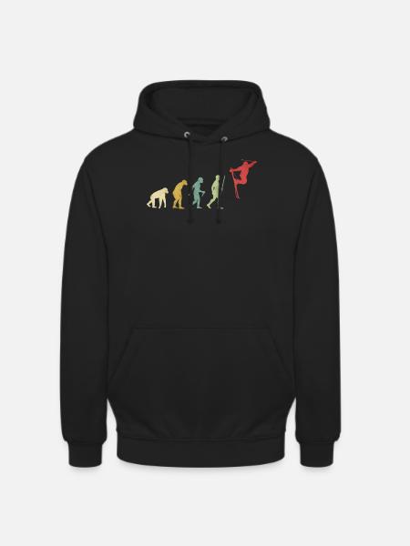 Skiing Extreme Freestyle Evolution - Unisex Hoodie - black