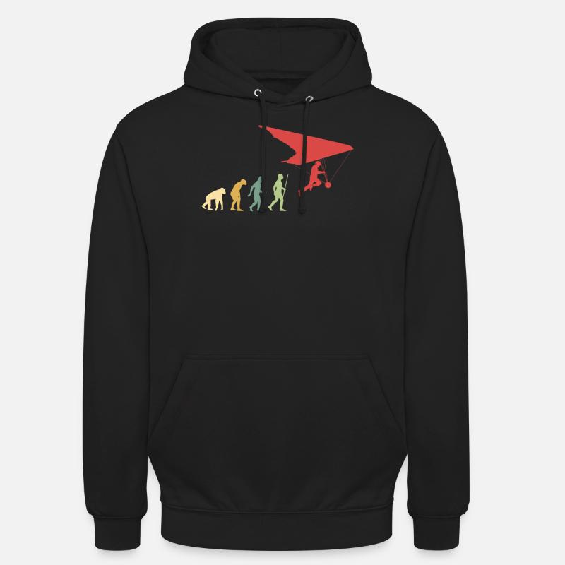 Hanggliding Evolution - Unisex Hoodie - black
