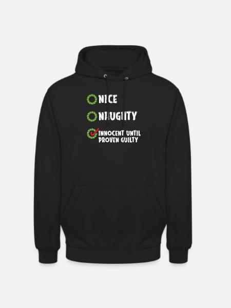 Nice naughty innocent funny - Unisex Hoodie - black