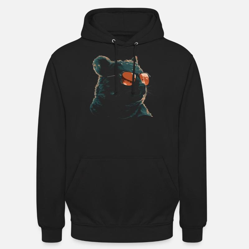Lunettes de soleil cool Wombat - Sweat-shirt à capuche unisexe - noir