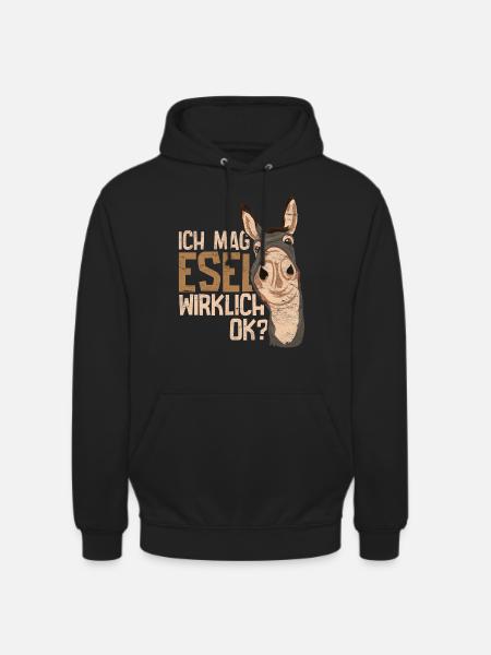 Esel - Unisex Hoodie - Schwarz