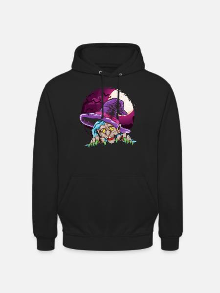 Creepy Halloween Costume Gift Witch - Unisex Hoodie - black