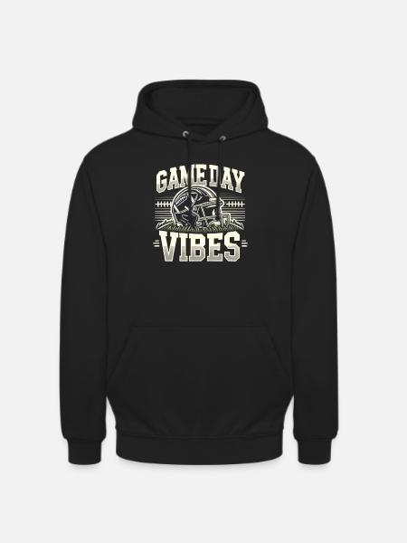 Game Day Vibes Soccer Design - Unisex Hoodie - black