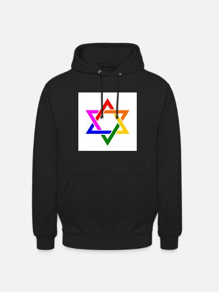 Israel lgbt flag - Unisex Hoodie - black