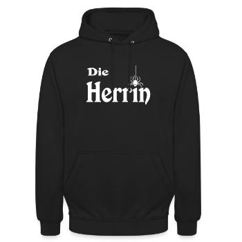 Die Herrin - Unisex Hoodie - Schwarz - Vorne - Alina (178cm) & Michal (187cm)