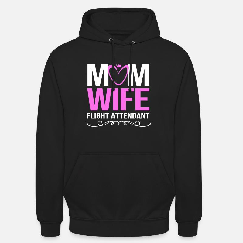 Stewardess Flugbegleiter - Unisex Hoodie - Schwarz