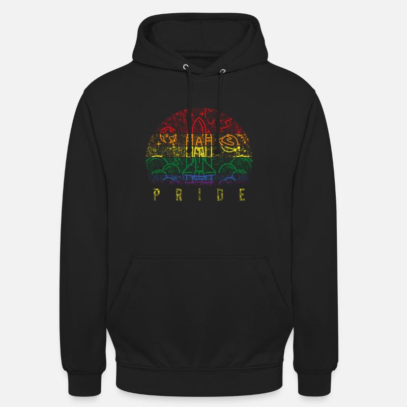 Pride LGBT - Sweat-shirt à capuche unisexe - noir