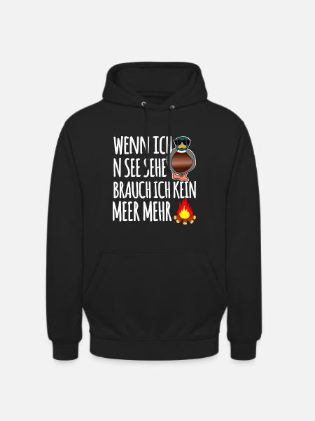 Ente am See - Unisex Hoodie - Schwarz