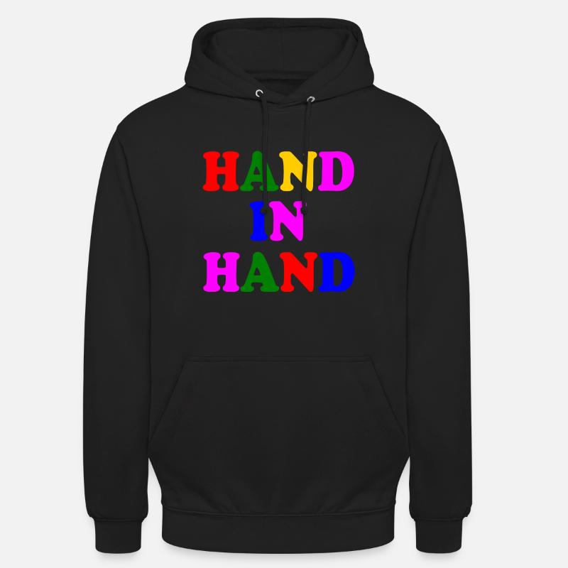 Hand in hand - Unisex Hoodie - Schwarz