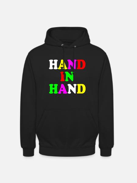 Hand in hand - Unisex Hoodie - Schwarz